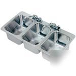 Advance tabco drop-in sink 3 comp 10IN x 14IN x 10IN