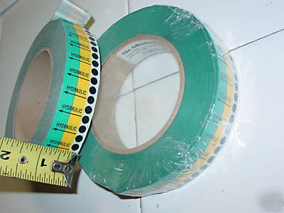 Flow indicator pipe wrap tape hydraulic direction lot