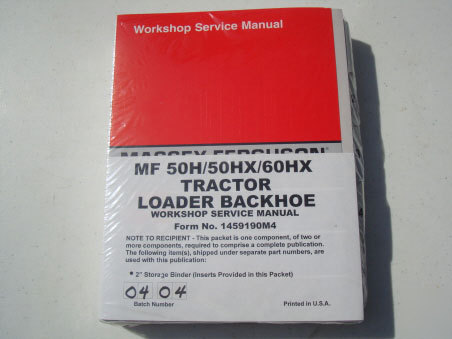 Massey ferguson mf 50H,50-60HX backhoe service manual