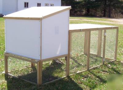 Optional run for chicken coop poultry fowl hen house 