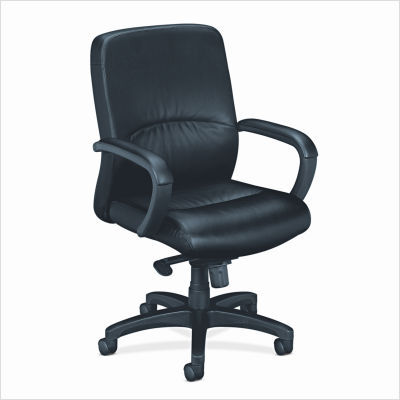 Hon VL680 managerial mid-back chair black leather