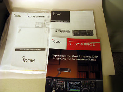 Icom ic-756 pro ii in box absolutely spotless w/ps-125 