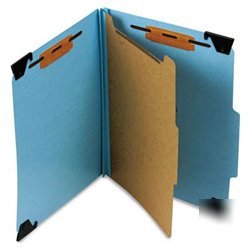 New hanging classification folder, 4 section, blue p...