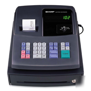 New sharp xe-A106 cash register free paper ink+pricegun