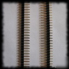 Single row pin header, 1 x 40 pins, pitch 2.54MM, fs