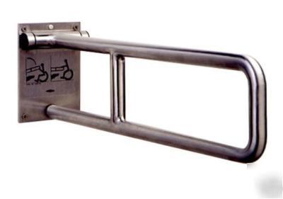 Bobrick swing-up ada stainless steel grab bar b-4998