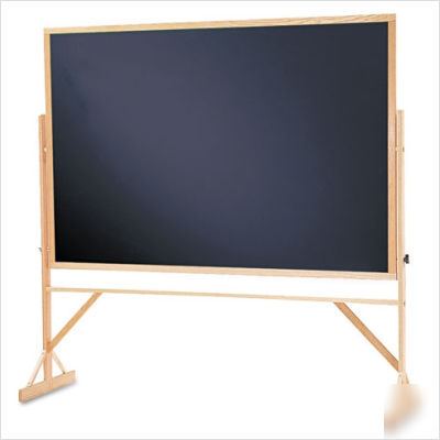 Quartet reversible chalkboard with hardwood frame
