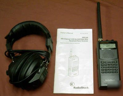 Radio shack pro-89 scanner and pro 100 head set