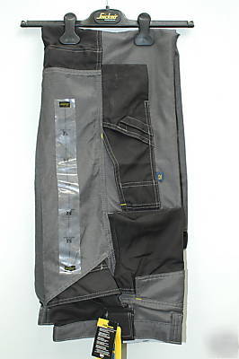 Snickers dura twill trousers 33'' w 35'' leg +9025 belt