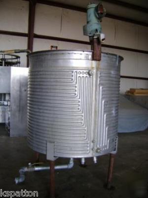 535 gallon stainless jacketed mix tank - 170 psi
