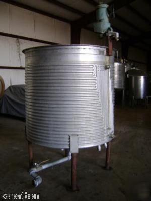 535 gallon stainless jacketed mix tank - 170 psi