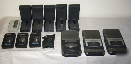 Group of 12 audio cassette player - recorders 