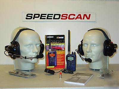 Uniden BC95XLT race scanner intercom headset system
