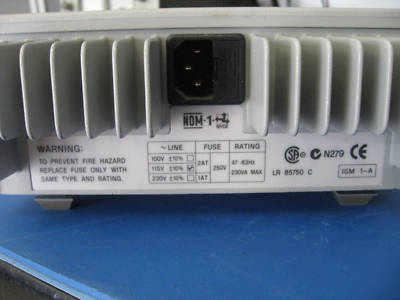 Agilent model E3620A power supply, dual, 0-25V, 0-1A