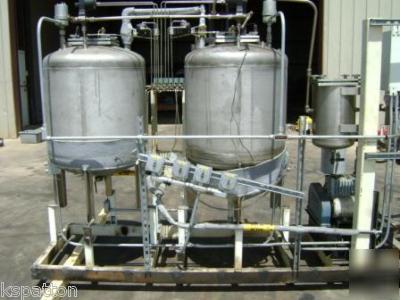 2 tank distillation / still system with vacuum assist