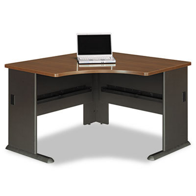 Bush industries series a corner desk,sienna walnut