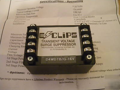 E clips transient voltage surge suppressor data line
