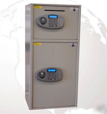 Digital depository safes, double door cash drop safe