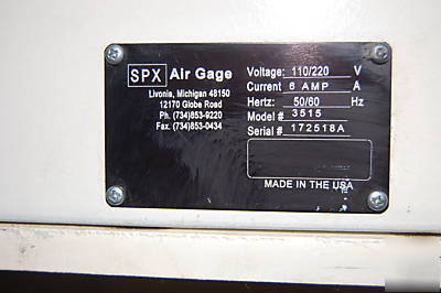 Flexgage data acquisition system spx air gage 3515