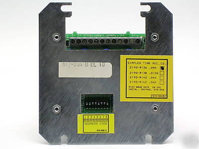 Simplex #2190-9136 control unit