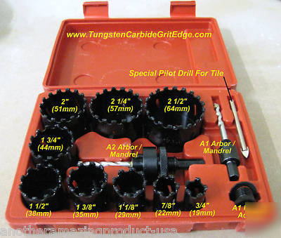 Tungsten carbide hole saw 3/4