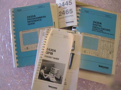  tektronix 2430A 150MHZ digital oscilloscope w/ manuals