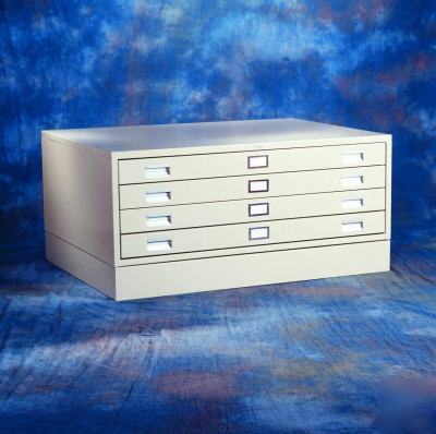 Hobart 4 drw blueprint flat file architect map cabinet