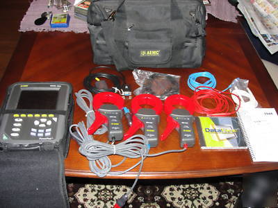Aemc 3945 powerpad 3 phase quality analyzer w/accessori
