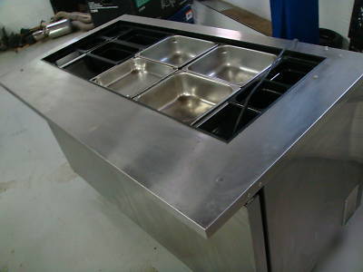 True 60MEGA top 24 pan sand. prep table qa-60-24M-b