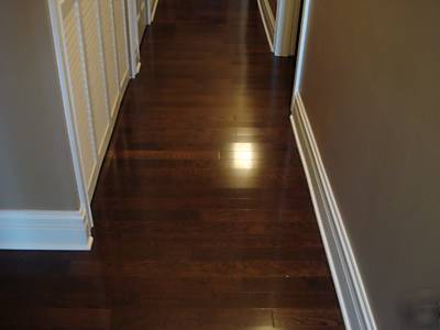 9/16 x 3 1/4 white oak hardwood flooring mocha finish