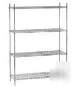 Advance tabco shelving unit epoxy 74IN x 24IN x 48IN