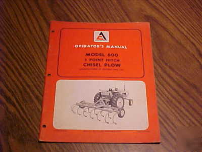 Allis-chalmers farm equipment operator's manuals lot 4