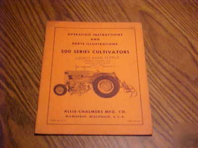 Allis-chalmers farm equipment operator's manuals lot 4