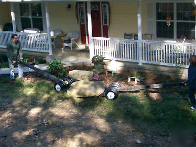 Boulder log tree rock mover lifter allterrain dolly