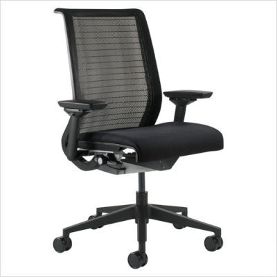 Executive chair with black mesh back black base sale