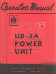 Farmall international ud-6A power unit owner manual ih