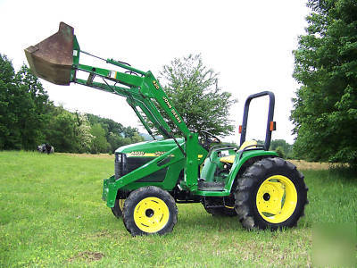 John deere 4400 4X4 compact diesel tractor loader 35HP