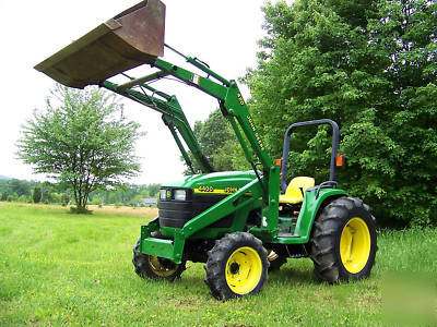 John deere 4400 4X4 compact diesel tractor loader 35HP