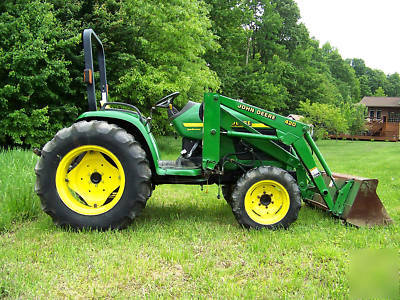 John deere 4400 4X4 compact diesel tractor loader 35HP