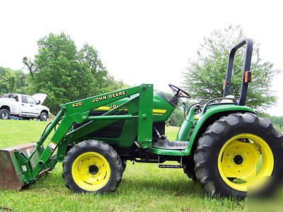 John deere 4400 4X4 compact diesel tractor loader 35HP