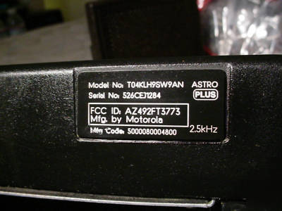 Motorola astro spectra-plus 512-ch vhf XTL5000 family