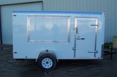 New 6 x 12 catering, concession, vending, bbq trailer