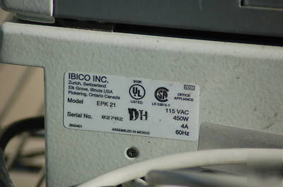 Gbc-ibico epk 21 electric punching binding machine nors