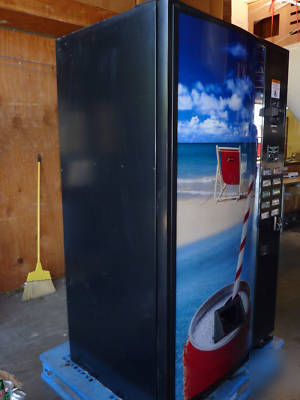 Real full-sized working soda machine