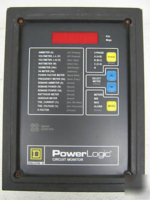 Square d 3020 powerlogic circuit monitor CM2250