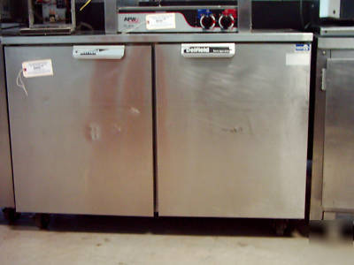 Delfield 2 door under counter refrigerator