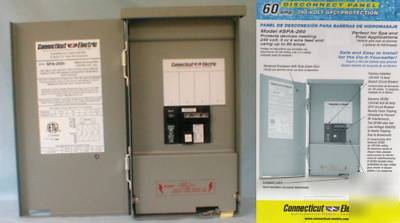 Electric disconnect box, 60 amp, 240 volt gfci 