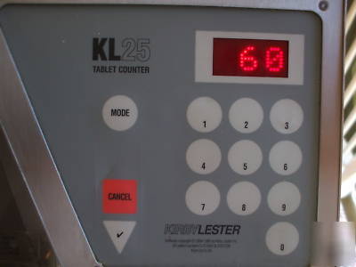 Kirby lester KL25 pill/tablet counter