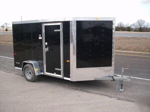 New 6 x 10 6X10 enclosed utility cargo trailer v-nose 