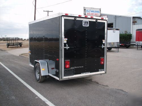 New 6 x 10 6X10 enclosed utility cargo trailer v-nose 